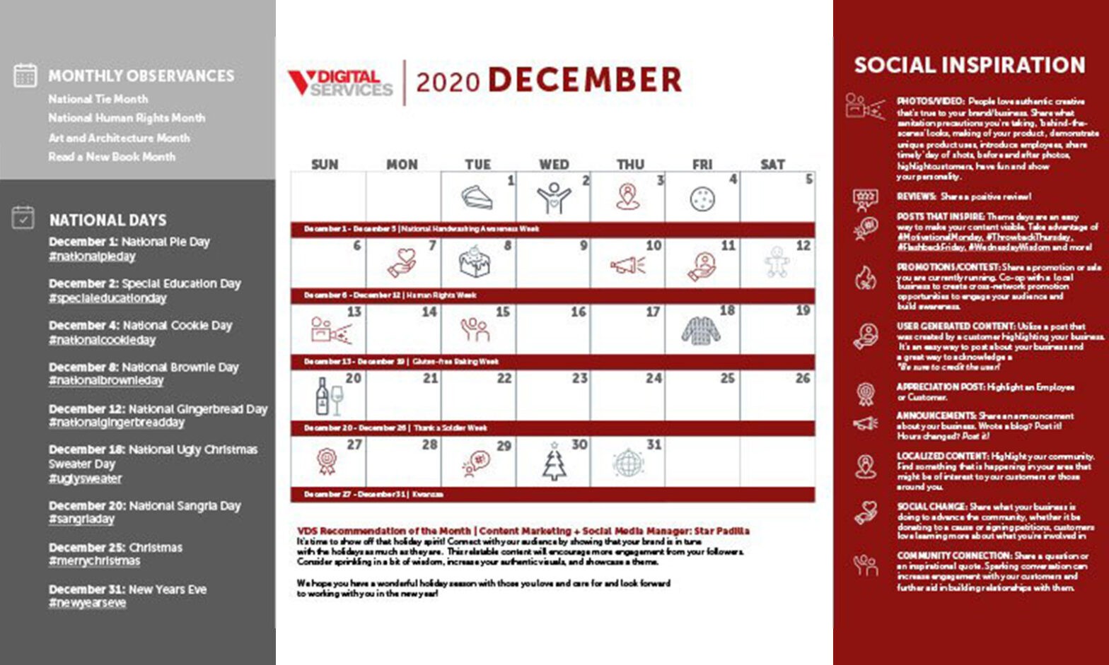 Featured image for post: Is there a 2020 Social Media Holiday Calendar to Help Me with My Social Strategy?