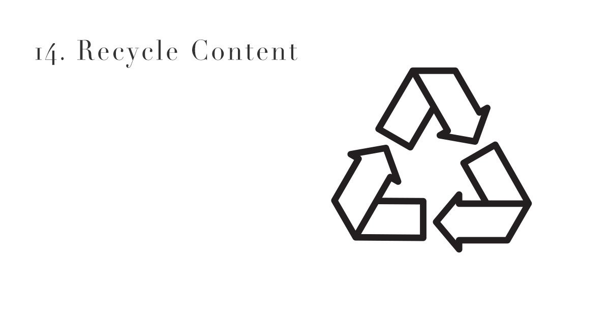 14. Recycle Content