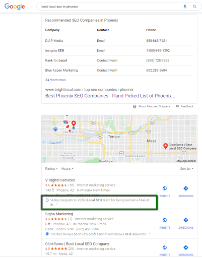 email hint in Google Business Profile