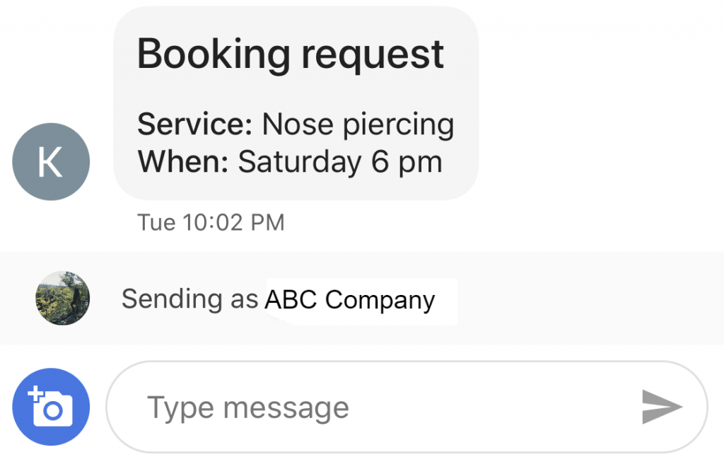 Booking Request GBP