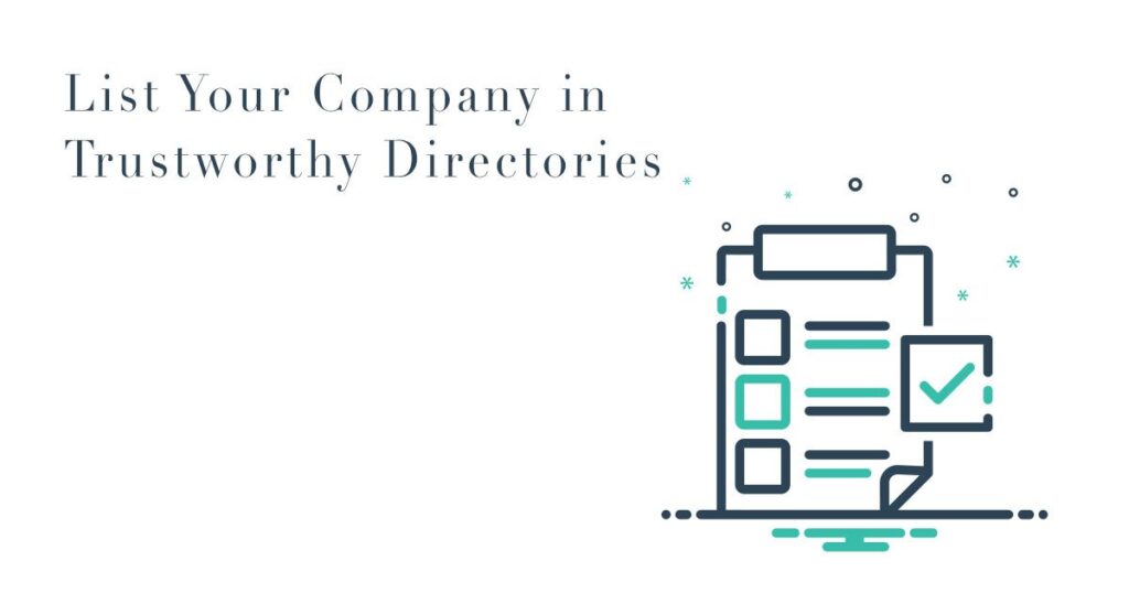 List Your Company in Trustworthy Directories