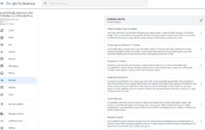 examples of how a Services menu can be utilized and enhanced with Geo and Niche keywords.