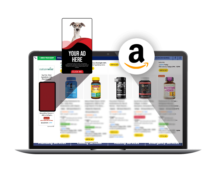 hero overlay amazon ads