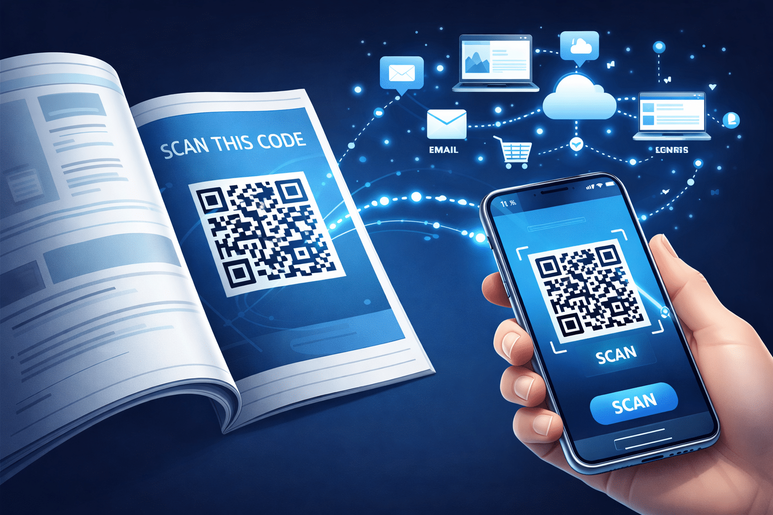 connecting print to digital marketing