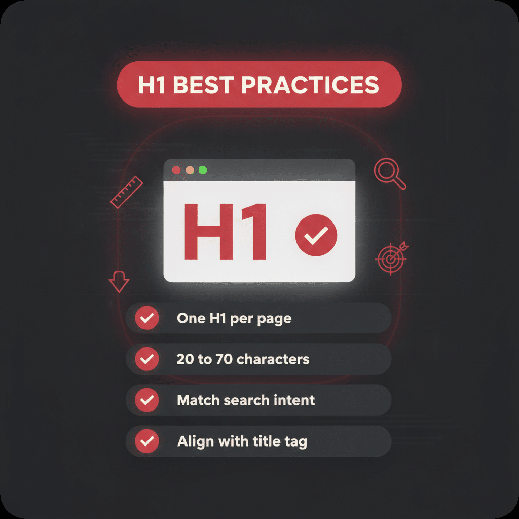 H1 tag best practices checklist